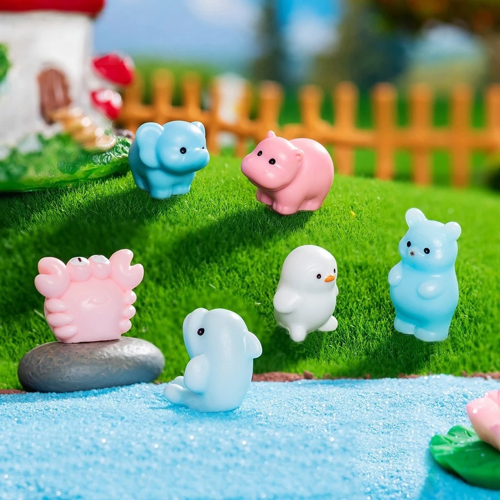 ตุ๊กตาปู Dolphins Aquarium Micro-Landscape ตกแต่งสวนถาด DIY thumbnail 3