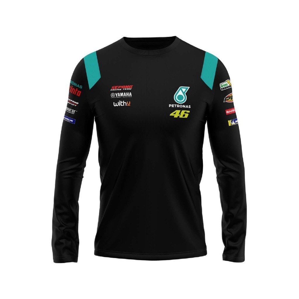 ฟรีที่กําหนดเองชื่อและหมายเลขPeterronas Jersey VR46 T เสื้อผู้ชาย 2025 MotoGP VR46 Rossi Iconic Jers