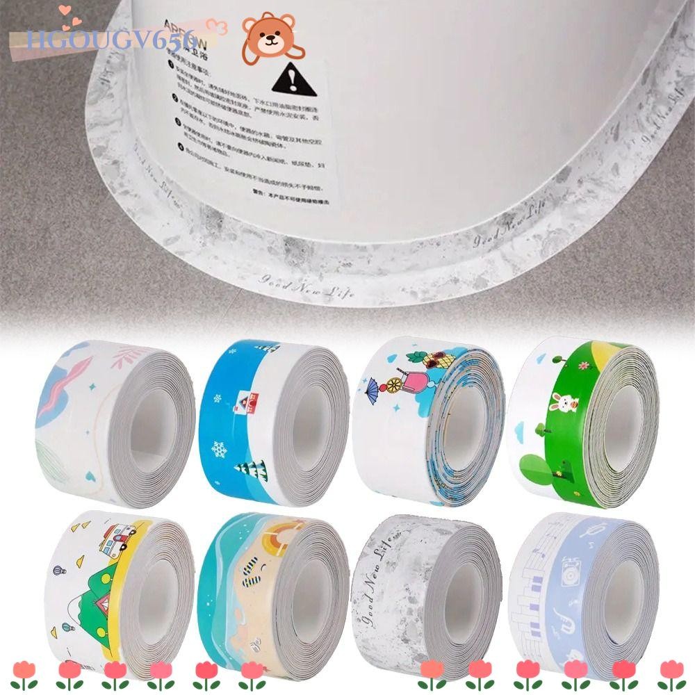 Hgougv656 เทปกาว, PVC กันน้ําตะเข็บเทปกาว, Professional Anti-Mildew Self กาว 3.2 M/ม้วนห้องอาบน้ําฝักบัวกระเบื้องซีล Gadgets ครัว