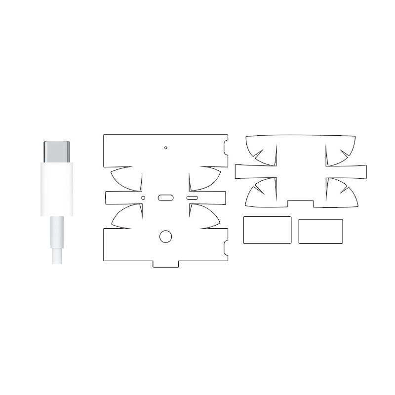 สติกเกอร์ฟิล์มใส กันรอยหน้าจอ 3 เมตร สีพื้น สําหรับ AirPods Pro 2 / Airpods 4