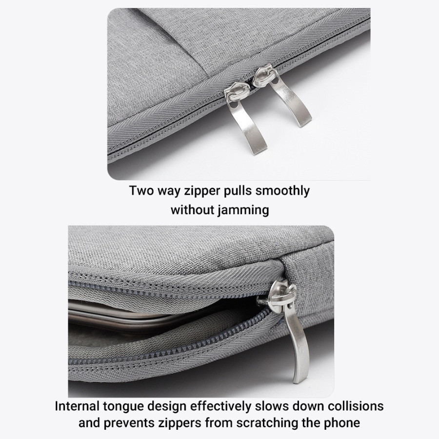 [ส่งไว พร้อมส่ง] กระเป๋า ใส่ Notebook Tablet Laptop แท็บเล็ต แล็ปท็อป ขนาด 11 11.6 13.3 14 15.6 นิ้ว มีหูหิ้ว กันน้ำ - รูปที่ 2