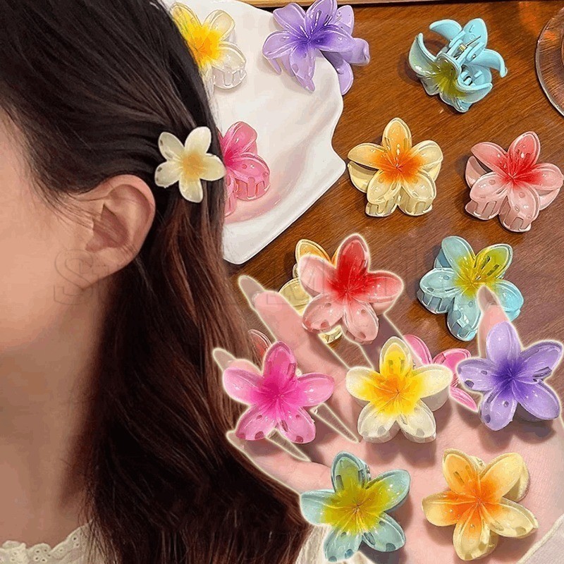 [ Featured ] กิ๊บติดผม ลายดอกไม้ ไล่โทนสี สีแคนดี้ สไตล์ฝรั่งเศส สําหรับผู้หญิง