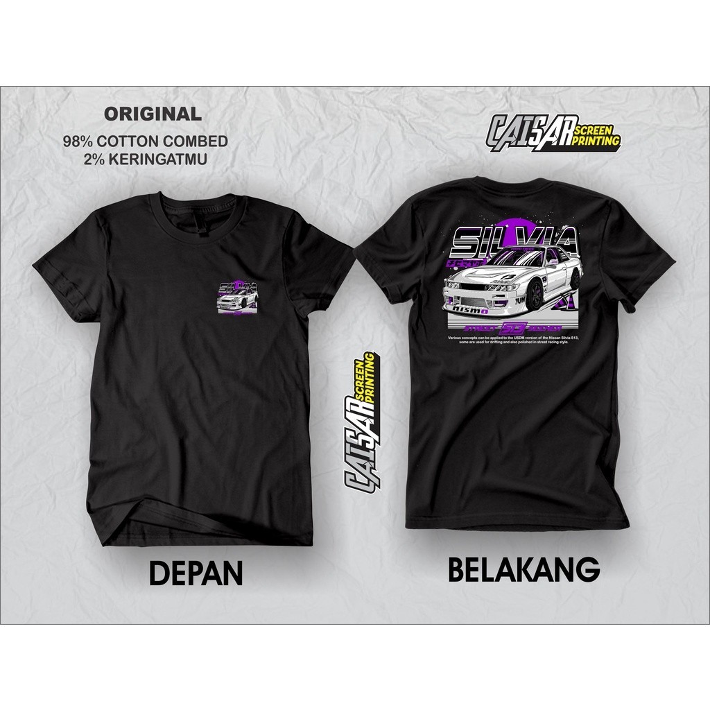 Nissan Silvia S13 JDM Legend Car เสื้อยืด JDM Legend Car เสื้อยืด Racing Car เสื้อยืด