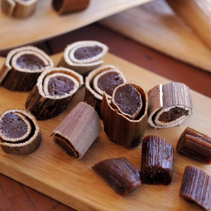 กาละแมรามัญ ขนมกาละแม รสชาติ หอมหวานมัน สด ใหม่ อร่อย สะอาด สูตรรามัญโบราณ ห่อกาบหมาก 89g.