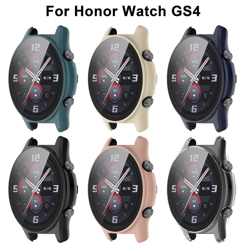 Pc เต็มรูปแบบ กระจกนิรภัย เคสแข็ง สําหรับ Honor Watch GS4 เคสป้องกัน ฝาครอบสมาร์ทวอทช์ ฟิล์มกันรอยหน้าจอ อุปกรณ์เสริม