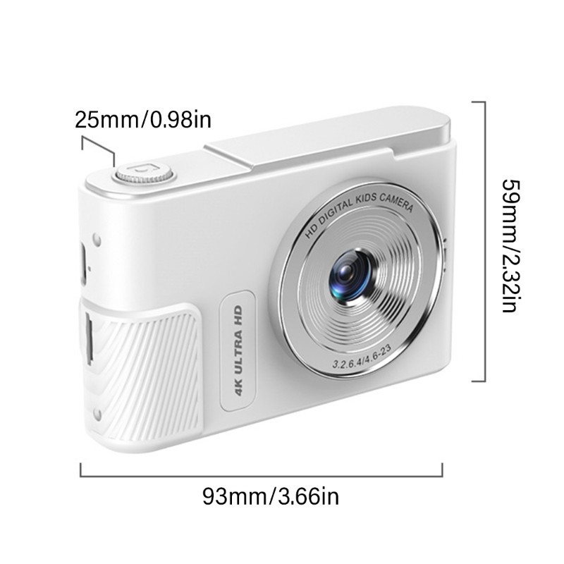 บางนักเรียนกล้อง 44MP CCD เลนส์ 3280x2160 ดิจิตอล 800mAh สําหรับวัยรุ่นวันเกิด