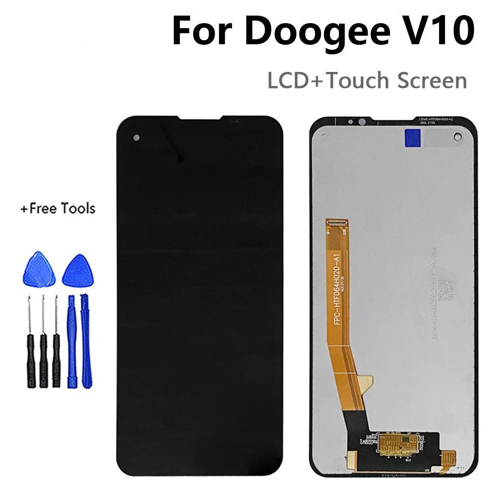 อะไหล่หน้าจอสัมผัสดิจิทัล LCD แบบเปลี่ยน สําหรับ Doogee V10 Doogee V11