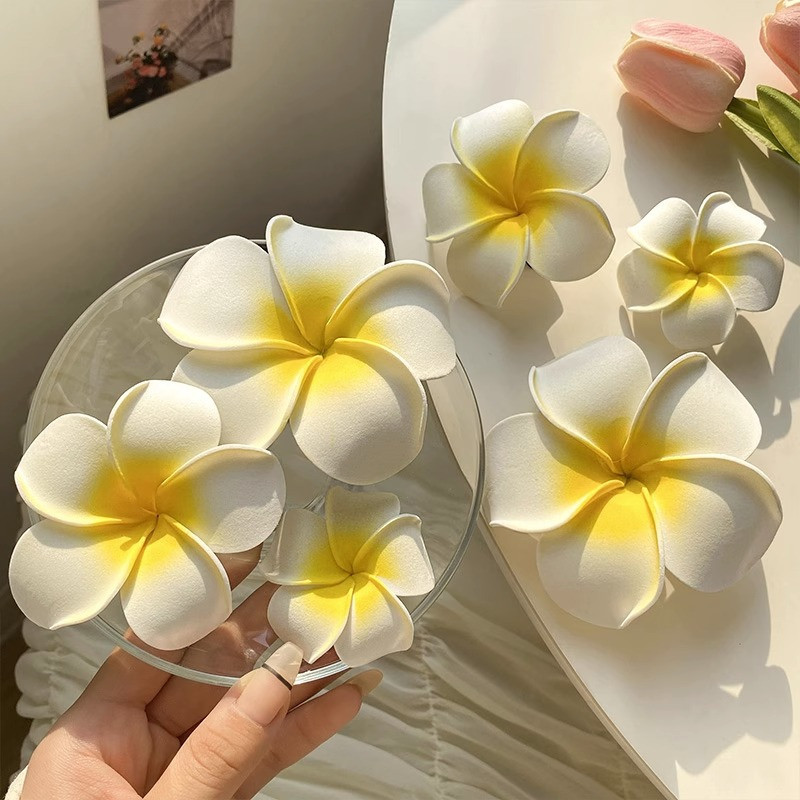 กิ๊บติดผม ลายดอกไม้ ไข่ สไตล์ฮาวาย ติดด้านข้าง ริมทะเล ชายหาด กิ๊บติดผม เครื่องประดับผม  สําหรับผู้หญิง