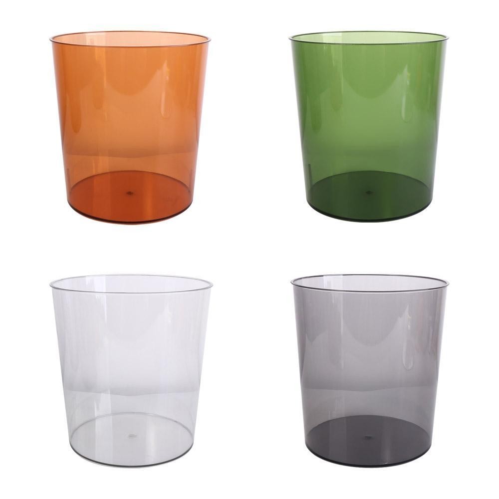 Kissfashionstyle ถังขยะโปร่งใส, PET ถังขยะทนทาน, คอนเทนเนอร์ Organizer Light หนา Multi-functional ขยะคอนเทนเนอร์ห้องครัว - รูปที่ 6