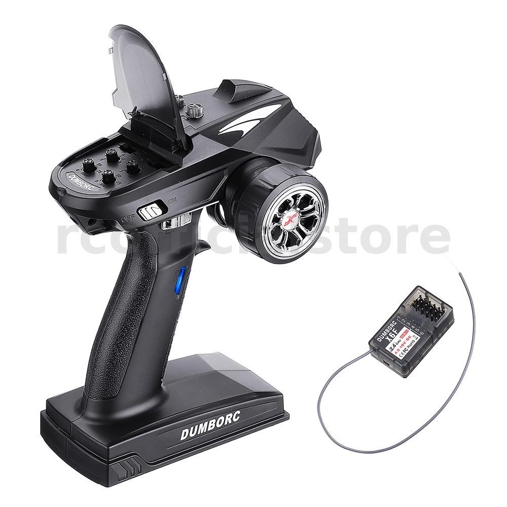 Dumborc X6 2.4GHz 6CH เครื ่ องส ่ งสัญญาณวิทยุ X6F RC Receiver สําหรับ RC ยานพาหนะเรือถังรุ ่ นไม ่
