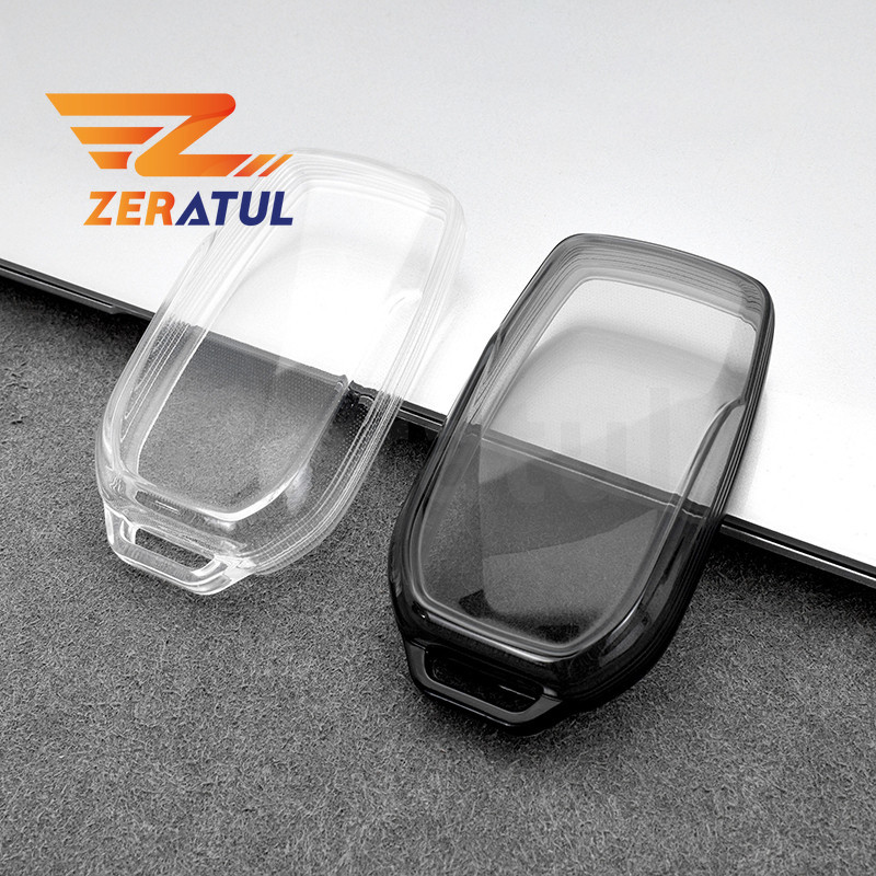 โปร่งใส TPU Shell Fob สําหรับ Toyota Alphard PREVIA Voxy Noah Esquire Vellfire Harrier ฝาครอบกุญแจรถกรณี Protector