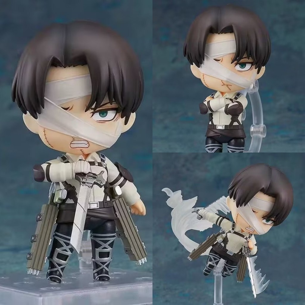 Attack on Titan Levi 2002 #Q รุ ่ น Clay Joint Movable Figure Boxed Figure Model