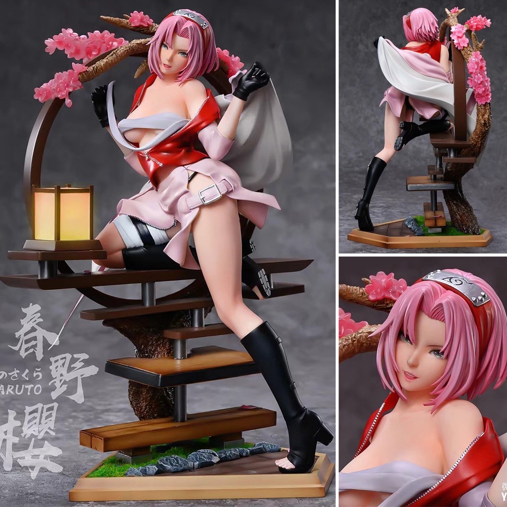พร้อมส่ง Figure ฟิกเกอร์ Yomi Studio Naruto Shippuden นารูโตะ Uchiha Sakura Haruno ฮารุโนะ ซากุระ 1/