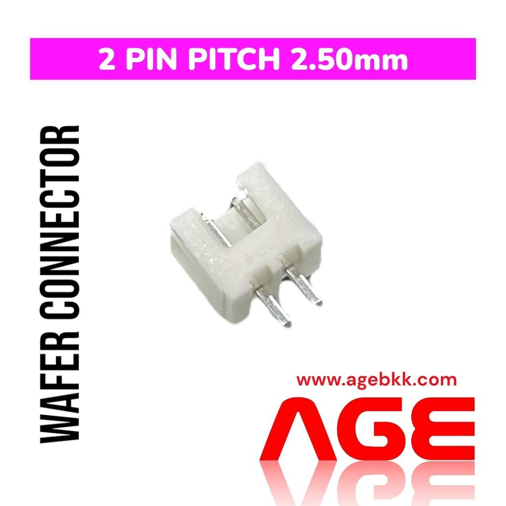 WAFER CONNECTOR 2 PIN, Pitch 2.50MM