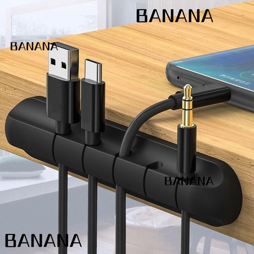 Banana1 Cable Winder ที ่ ใส ่ หูฟังซิลิโคนแบบมีกาวในตัว