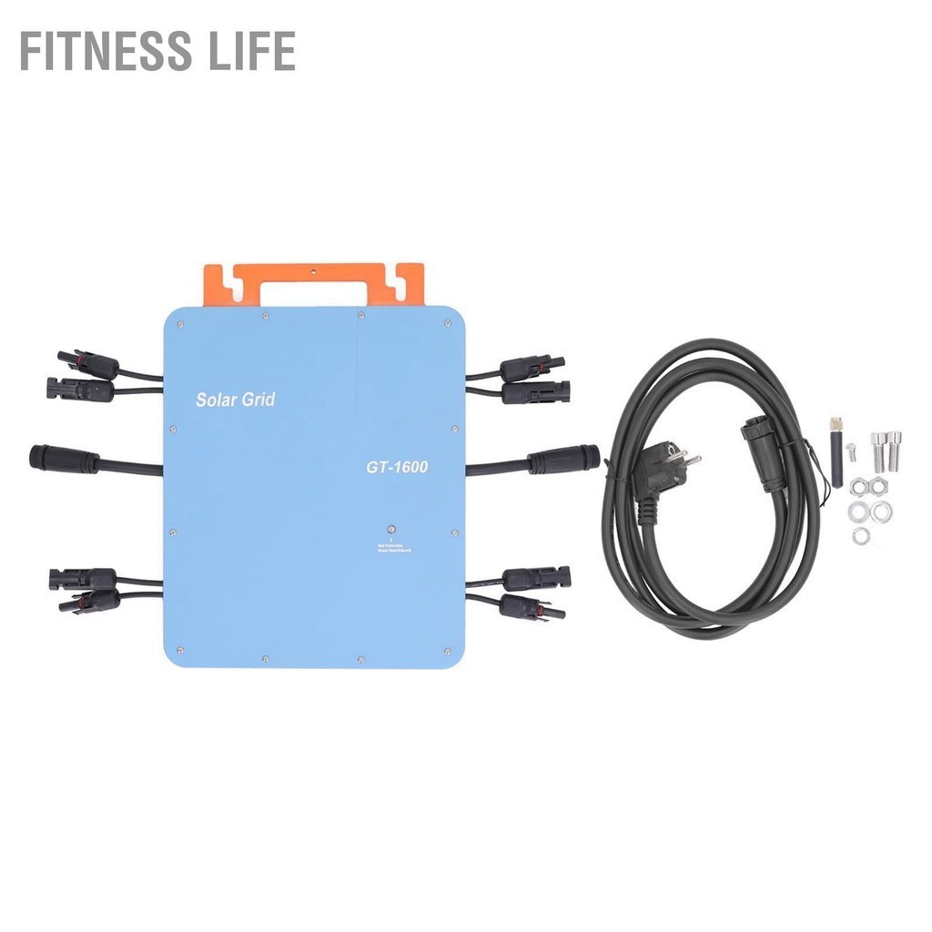 Fitness Life Solar Grid Tie Micro INVERTER WIFI อัตโนมัติ Power 1600W EU Plug 230V