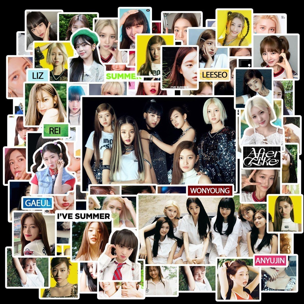 สติ๊กเกอร์ Sticker KPOP 80-105ใบ/ถุง ขนาด 2-7cm รูปภาพอัลบั้ม: ไอฟ์ IVE After Like | เคปเลอร์ Kep1er AESPA ITZY