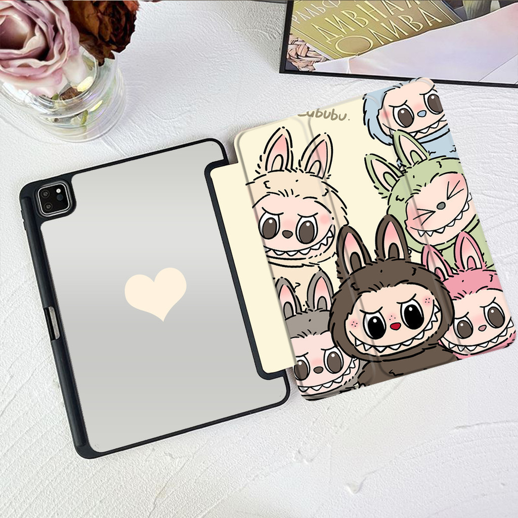 เคส iPad gen9/gen8/gen7 10.2 น่ารัก gen5/gen6 gen10 ช่องใส่ปากกาอะคริลิค Air4/Air5 10.9 pro11 เคส