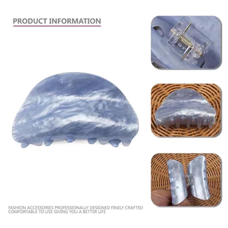 A HELLO GIRL Simple French Light Luxury อะคริลิคคว้าขนาดกลาง Ins สไตล์คลิปผมจับ Shark คลิปเครื่องประดับแผ่นคลิปผม
