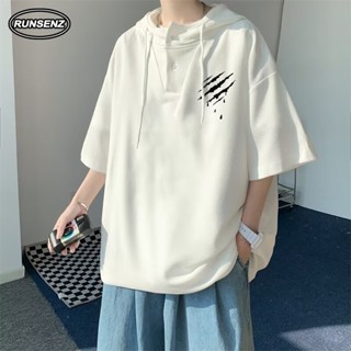 M-8xl เวอร์ชั่นเกาหลีขนาดใหญ่ Hoodie ผู้ชาย Plus ขนาด Top Si…