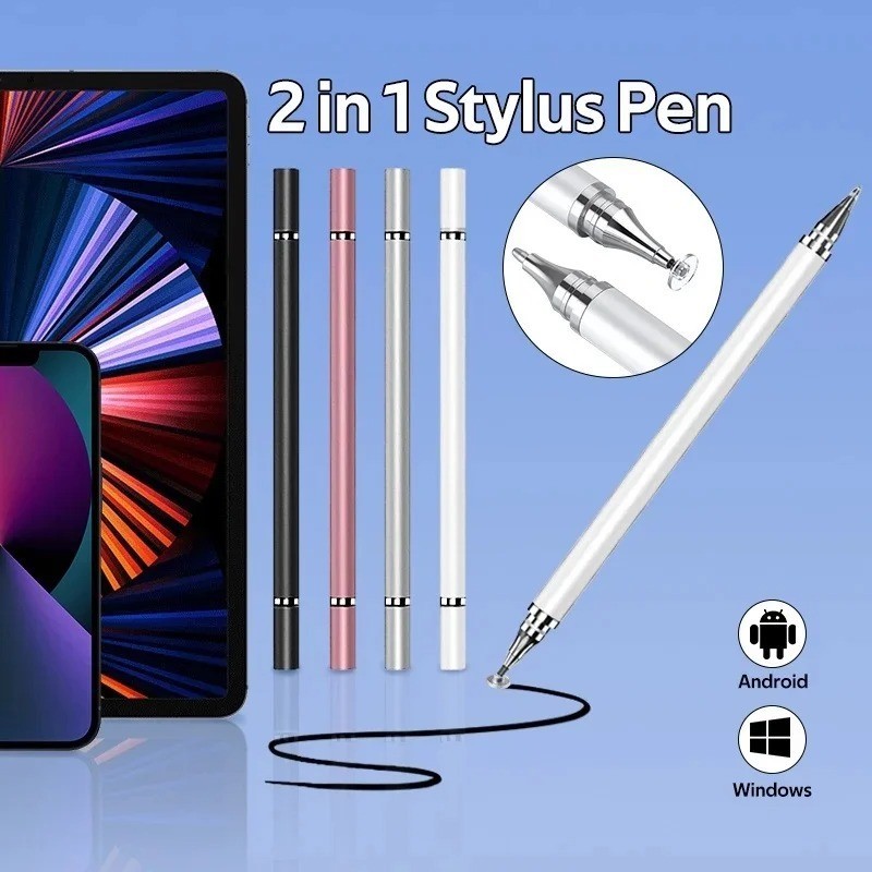 2 in 1 ปากกาสไตลัส Touch ดินสอสําหรับ Honor Pad 9 12.1 2024 9 Pro 12.1 X9 X8 Pro 11.5 X8 Lite 9.7 Pad 8 12 V8 Pro แท ็ บเล ็ ตปากกาวาด Touch ปากกา
