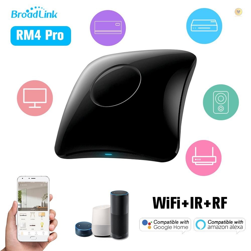 Broadlink RM4 Pro WiFi Smart Home Automation Universal Remote Controller WiFi +IR +RF Switch App Control Timer ใช ้ งานร ่ วมกับ Alexa Smart Home Automation