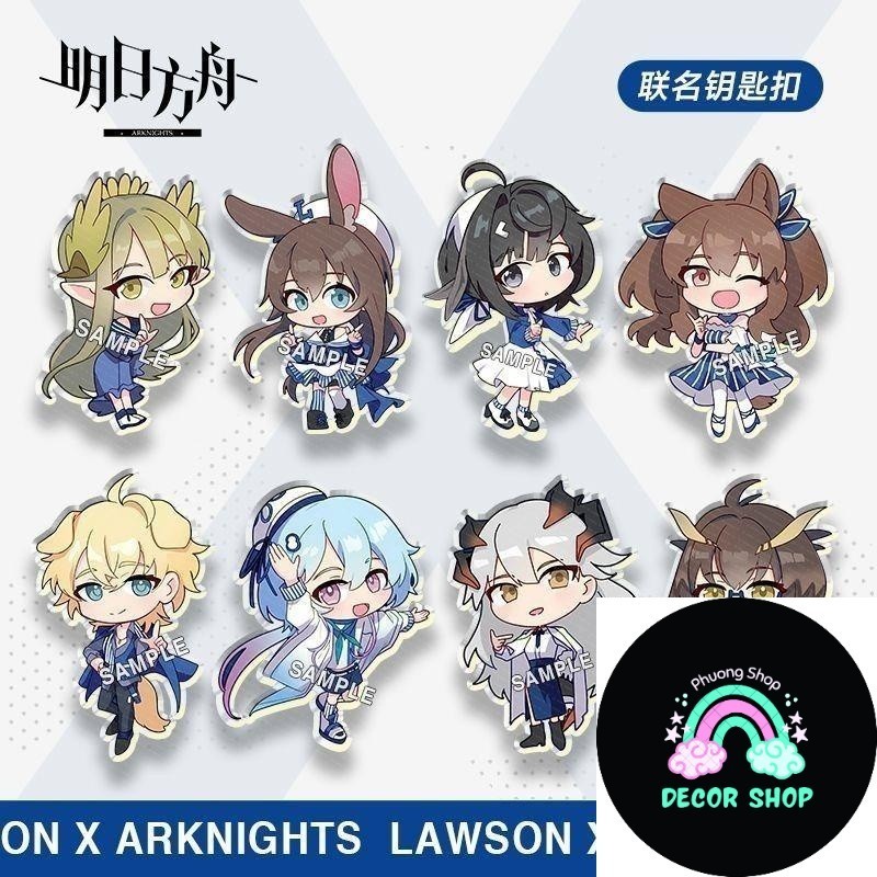 Arknights Muelsyse Texas Lappland Surtr Skadi Rosen 8 รูปแบบพวงกุญแจ