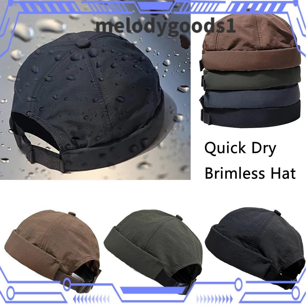 Melodygoods1 หมวก Beanie , Quick Dry Skullcap Brimless Hat, แฟชั ่ นน ้ ําหนักเบา Breathable Retro หมวกผู ้ ชาย