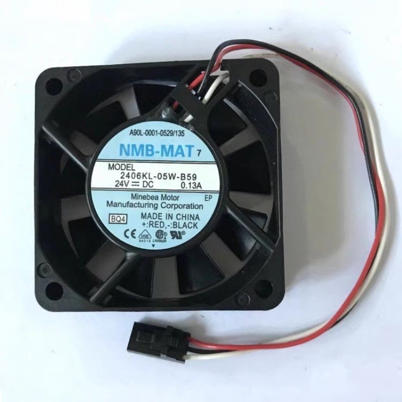 พัดลมระบายความร้อน CPU ใหม่สําหรับ NMB 2406KL-05W-B59 FANUC ไดรฟ์ 24V 0.13A พัดลม A90L-0001-0529/050