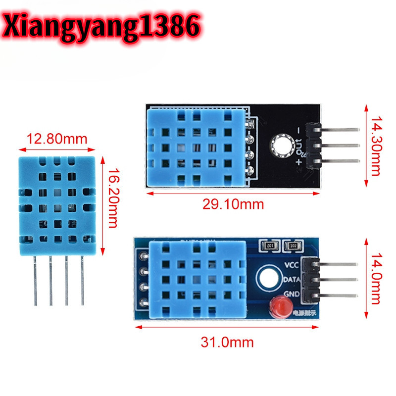 DHT11 เซ็นเซอร์อุณหภูมิและความชื้นแบบดิจิตอลสําหรับโมดูลความชื้น DHT11 ของ Arduino
