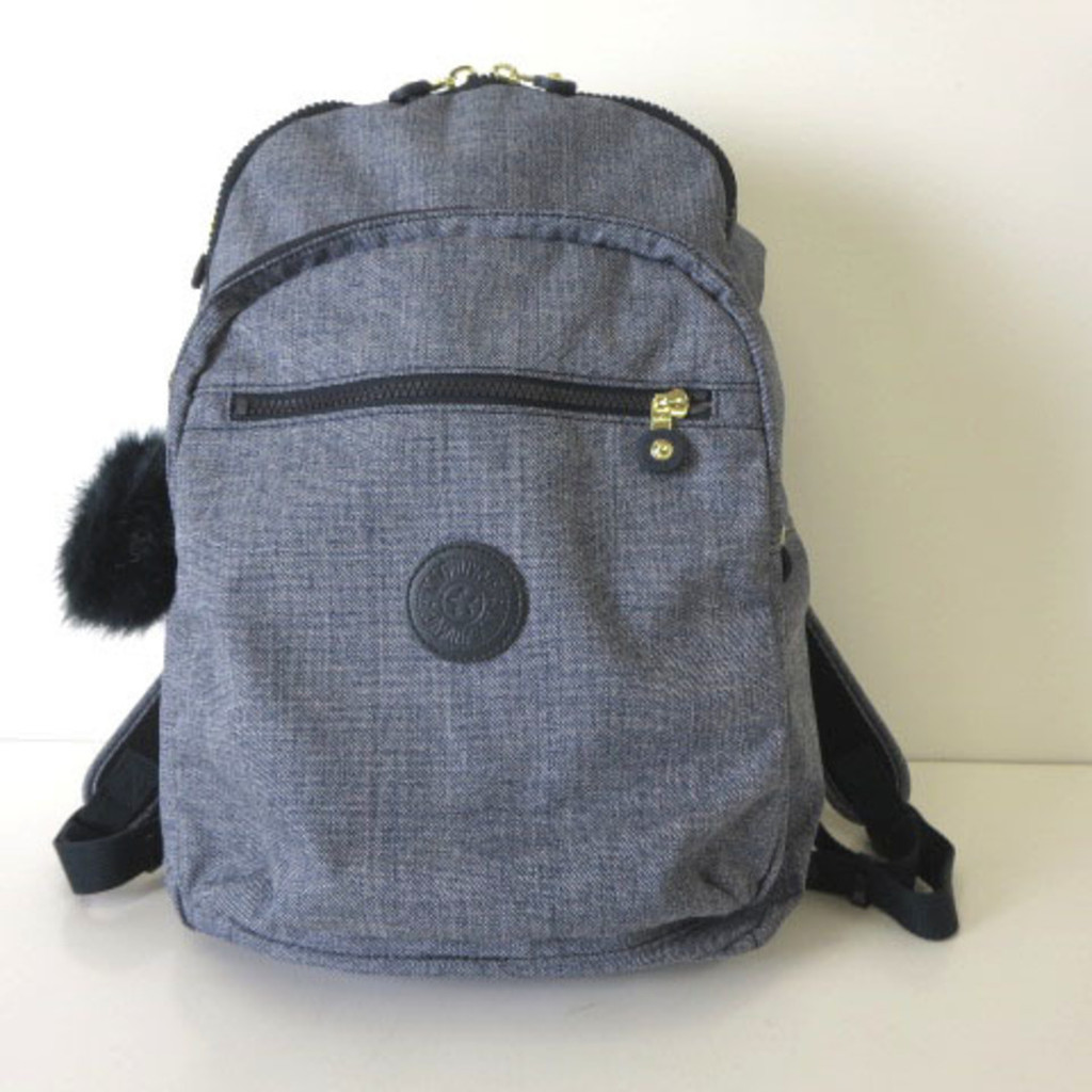 Kipling KIPLING rucksack backpack with logo charm, beautiful Direct from Japan Secondhand