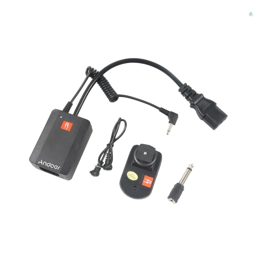 Andoer Universal AC-04 4 ช ่ องวิทยุไร ้ สายสตูดิโอแฟลชทริกเกอร ์ ชุดสําหรับ Strobe