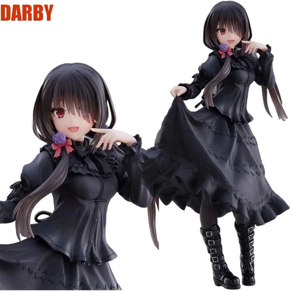Darby Kurumi Tokisaki Figure Collection PVC Action Figure Anime Figure Black Dress Casual Wear Kurumi Tokisaki รุ ่ น