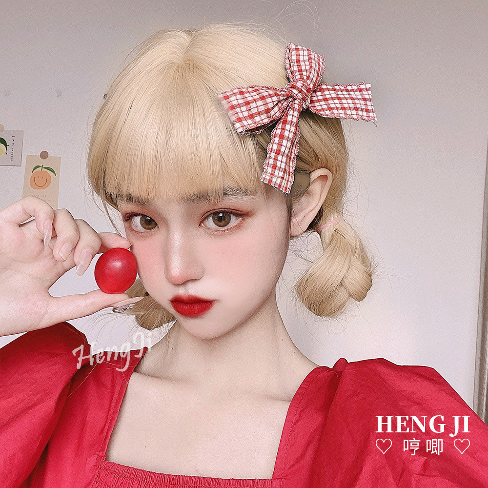 A123 วิกผมหญิงผมยาวผมหยิกยาวโลลิต้าธรรมชาติเหมือนจริง jk สาว lo ผมปลอมทุกวัน