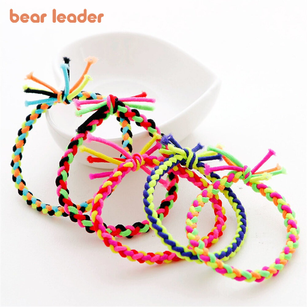 Bear Leader เด ็ กเชือกผมผูกผม Candy สียางรัดหนังผูกผมอุปกรณ ์ เสริมผม ( One Piece สีสุ ่ ม )
