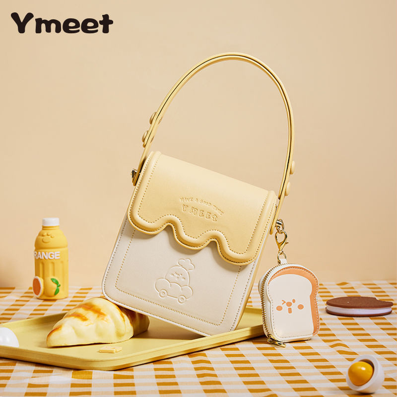 Ymeet กระเป ๋ า 2024 สไตล ์ ใหม ่ พื ้ นผิวกระเป ๋ าสี ่ เหลี ่ ยมเล ็ ...
