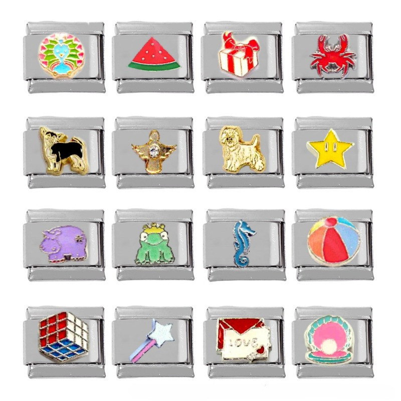 อิตาเลี ่ ยน Charm สร ้ อยข ้ อมือ Y2K สร ้ อยข ้ อมืออิตาเลี ่ ยน 90s DIY โมดูลนาฬิกาสร ้ อยข ้ อมือ Mystery Vintage Causal สไตล ์ Charm สร ้ อยข ้ อมือบุรุษสตรีสร ้ อยข ้ อมือสแตนเลสยืดหยุ ่ น
