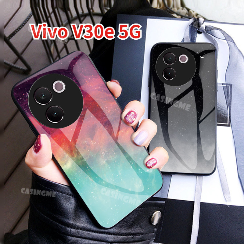 Vivo V30e 5G 2024 กระจกนิรภัยสําหรับ Vivo V30e V30 E VivoV30e V 30E Pro 5G 2024 Slim ปกหลัง Hard กันกระแทกปลอก