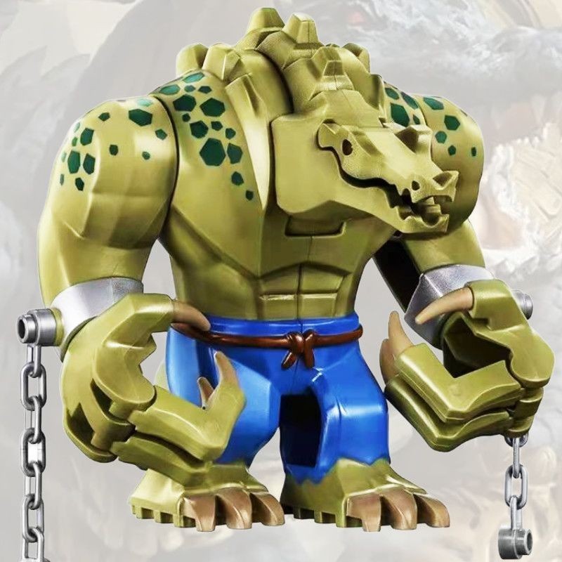 ใช ้ งานร ่ วมกับ Lego Killer Crocodile Man DC Marvel Batman Villain Building Blocks Avengers Minifigures ของเล ่ นเด ็ ก