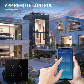 TUYA Smart Switch สวิตช์ไฟ WIFI TUYA Smart Life 1/2/3/4 แก๊งค์ ทำงานร่วมกับ Alexa Google Home