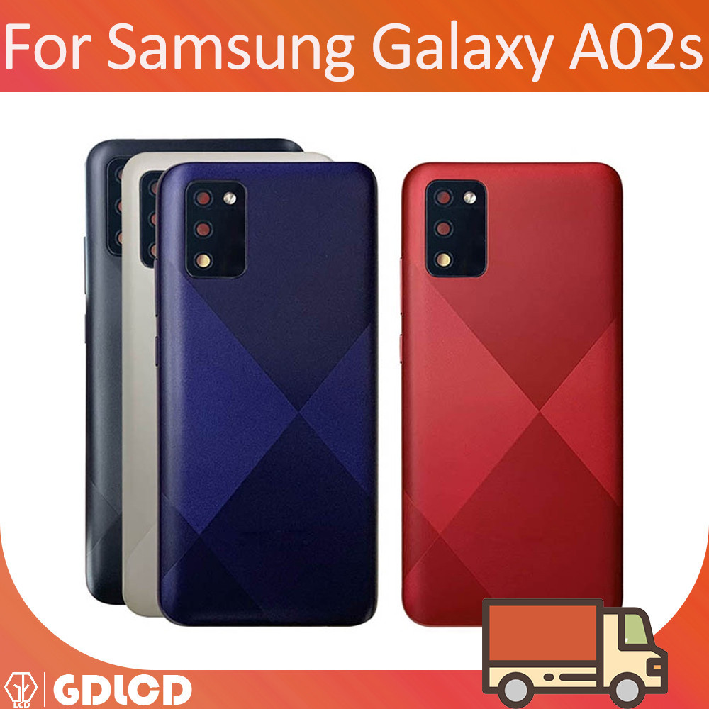 สําหรับ Samsung Galaxy A02s แบตเตอรี ่ ด ้ านหลังฝาครอบประตูกรณีชิ ้ นส ่ วนซ ่ อมด ้ านหลัง