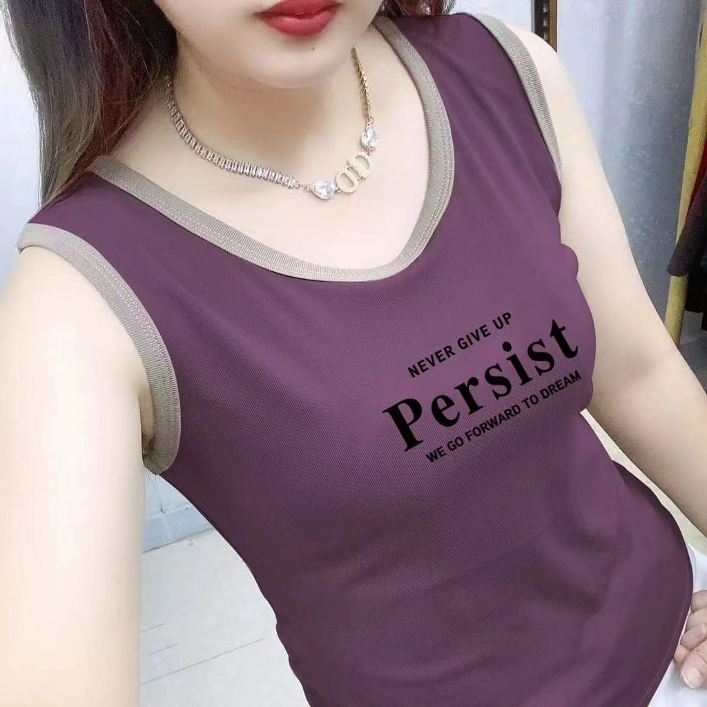 ฤดูร้อนสไตล์ใหม่รอบคอสลิงสวมใส่ด้านนอก จุดต่ําสุด เสื้อเสื้อกั๊กสไตล์ตะวันตกฤดูร้อนแขนกุดเสื้อยืดผู้หญิงไหล่กว้าง บาง-