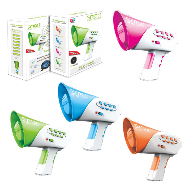 เด็กs Voice Changer ลําโพงของเล่น 7 เสียง 5 เพลงเด็ก Voice Converter เด็ก Cosplay ไมโครโฟนเปลี่ยน Prank Party