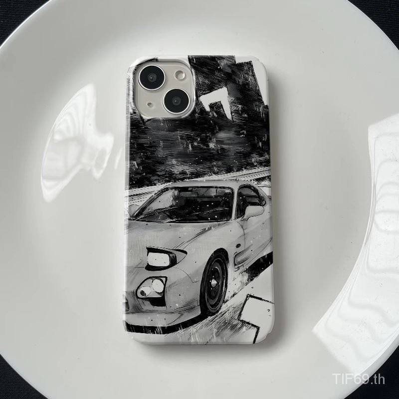 Retro Series การ์ตูนรถแข่ง iPhone เคสโทรศัพท์กันฝุ่นกันกระแทกเหมาะสําหรับ iPhone xr xs xsmax 15 14 13 12 11 promax 14pro 7/8plus 12 11 15 13 pro โทรศัพท์ป้องกันกรณี Hard Case NPHI