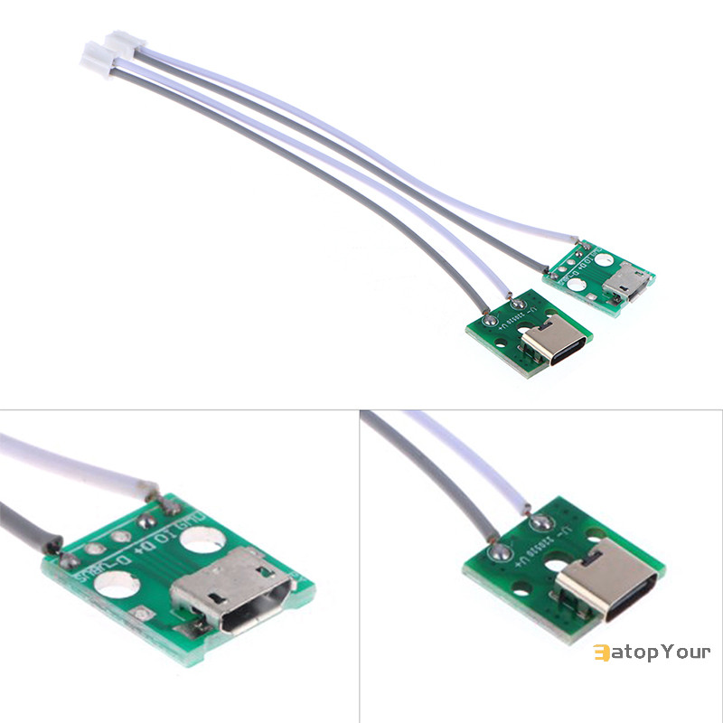 Eatopyour] Type-C Micro USB เป็นอะแดปเตอร์ DIP หญิงเชื่อมต่อ B ประเภท PCB Converter Breadboard USB-01 บอร์ดสวิทช์ SMT แม่ที่นั่งลวดใหม่