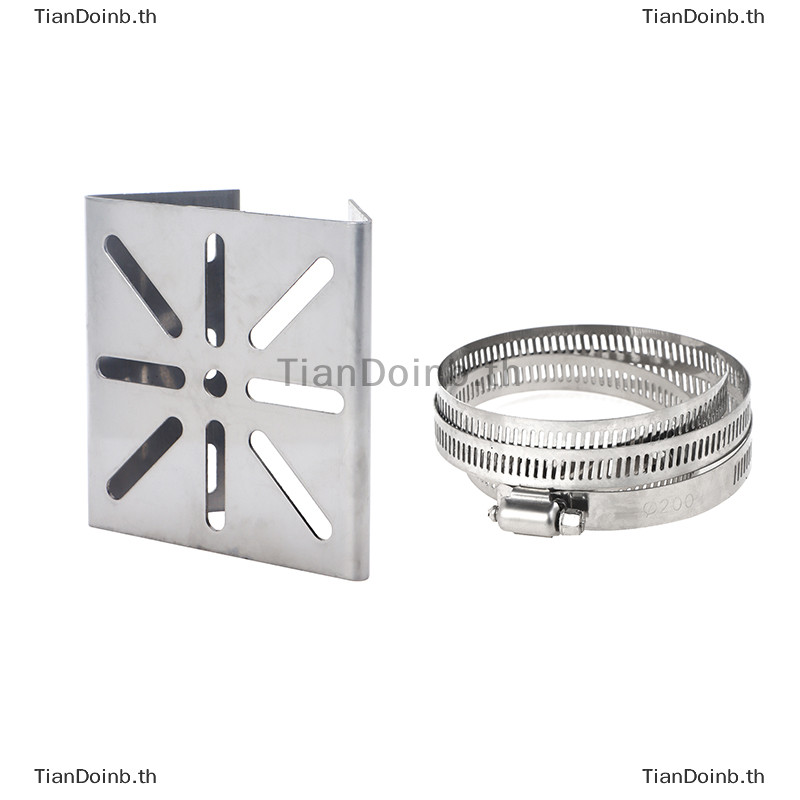 Tianye 1 ชุดสําหรับการตรวจสอบเสากลางแจ ้ ง Univsesial อะแดปเตอร ์ แผ ่ น 100/200 มม.ยาว Hoop พร ้ อมแผงยึดกล ้ องสแตนเลส TH
