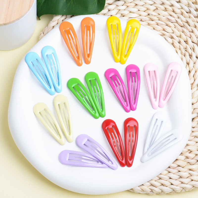 ของถูก 1 บาท 10 สี กิ๊บติดผมสีลูกกวาดแฟชั่นเกาหลี y2k กิ๊บติดผมหยดน้ำสี DIY เครื่องประดับผมสำหรับเด็กผู้หญิง