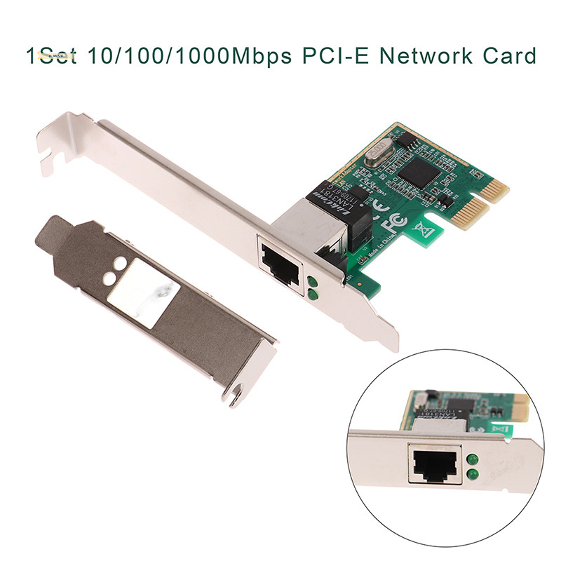 Goddes 1 ชุด 10/100/1000Mbps Gigabit Ethernet PCI Express PCI-E การ์ดเครือข่าย RJ-45 LAN อะแดปเตอร์แปลงเครือข่าย TH