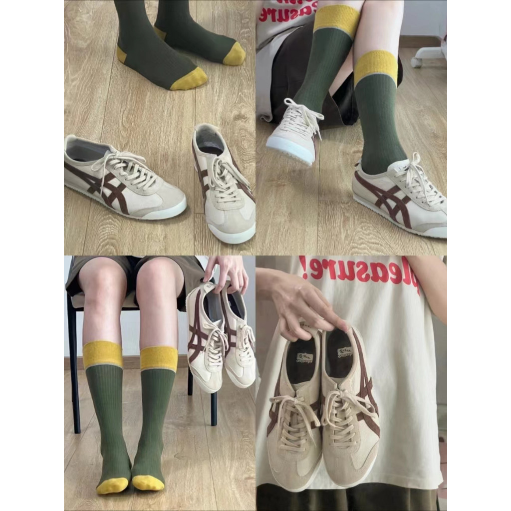 【ของแท้ 100%】Onitsuka Tiger Mexico 66 โอนิซึกะไทเกอร์ Beige/Brown 1183B391-251 Low Top Unisex Sneakers