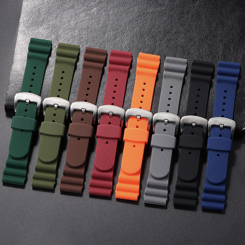 22 มม.สายนาฬิกาซิลิโคนสําหรับ Seiko Prospex SNE537 11 5 Tuna Sumo Samurai ยางนาฬิกา Diver ดําน้ําสาย